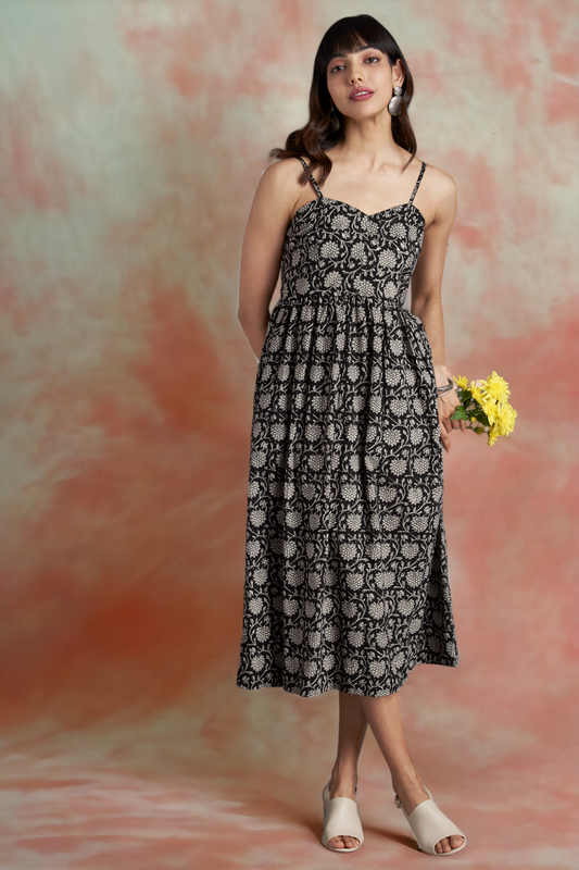 Chrysanthemum Strap Dress