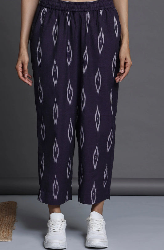 Comfort Fit Purple Pants