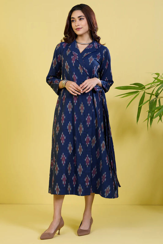 Trench Belt Dress Indigo Blaze