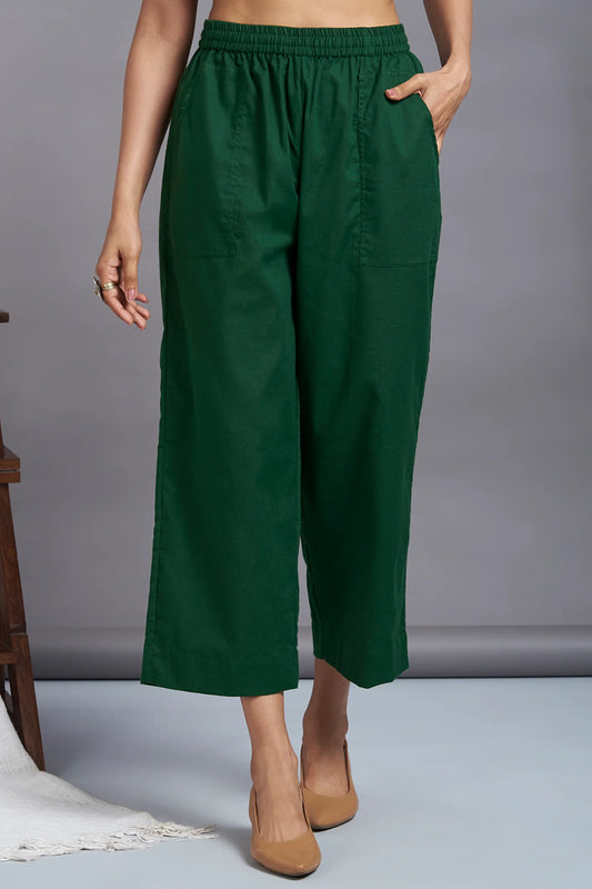 Comfort Fit Green Pants