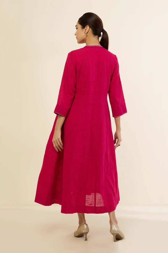 Regal Rani Pink Infinity Pintuck Dress