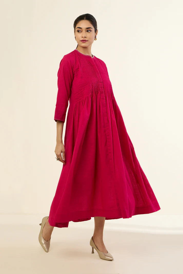 Regal Rani Pink Infinity Pintuck Dress