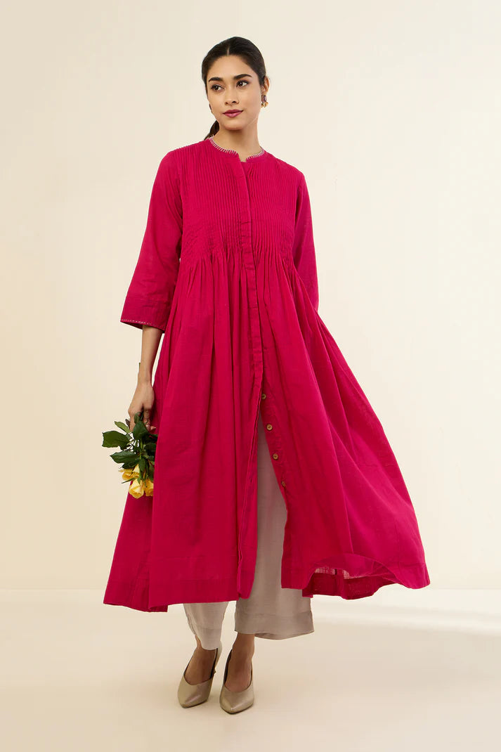 Regal Rani Pink Infinity Pintuck Dress