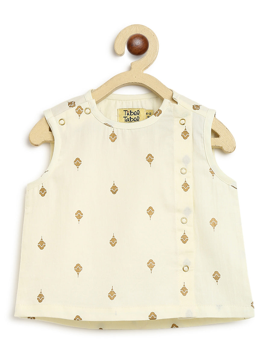 Unisex Jhabla Set - Cream