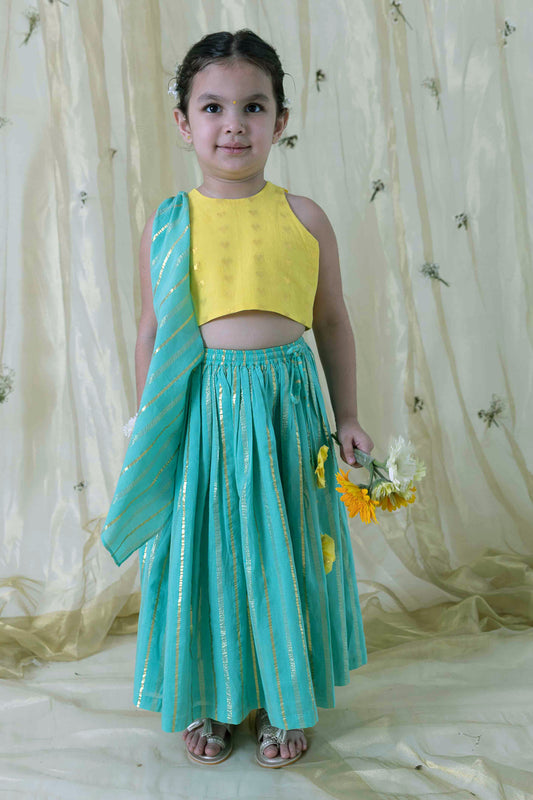 Little Miss Sunshine Lehenga Set - Yellow