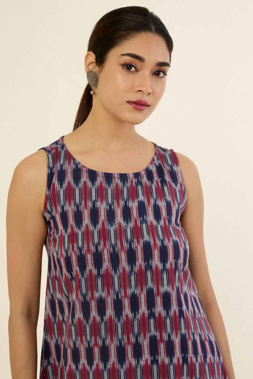 Indigo Dreamscape Sleeveless Dress